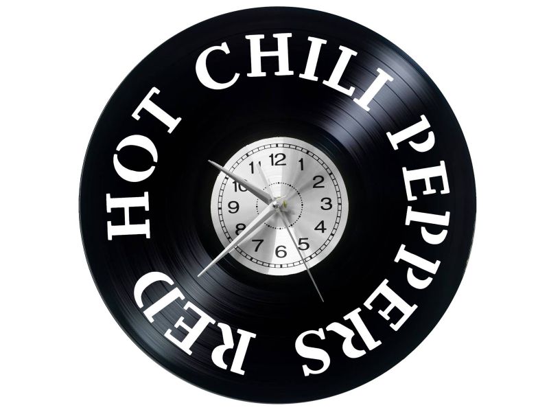 Red Hot Chili Peppers Vinyl Zegar Ścienny Płyta Winylowa Nowoczesny Dekoracyjny Na Prezent Urodziny