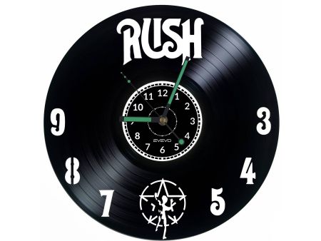 Rush Vinyl Zegar Ścienny Płyta Winylowa Nowoczesny Dekoracyjny Na Prezent Urodziny