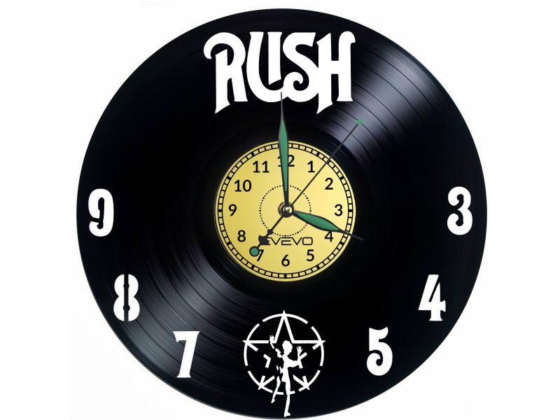 Rush Vinyl Zegar Ścienny Płyta Winylowa Nowoczesny Dekoracyjny Na Prezent Urodziny