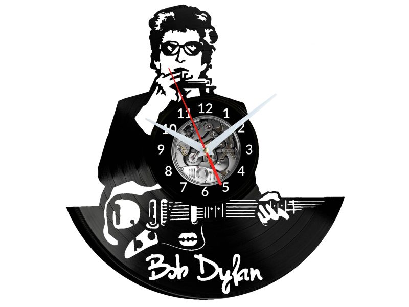 Bob Dylan Vinyl Zegar Ścienny Płyta Winylowa Nowoczesny Dekoracyjny Na Prezent Urodziny