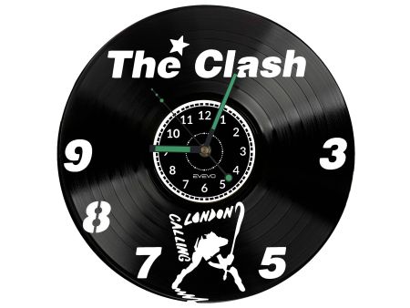 The Clash Vinyl Zegar Ścienny Płyta Winylowa Nowoczesny Dekoracyjny Na Prezent Urodziny