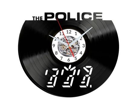 The Police Vinyl Zegar Ścienny Płyta Winylowa Nowoczesny Dekoracyjny Na Prezent Urodziny