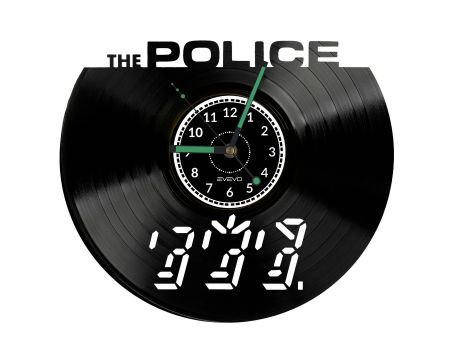 The Police Vinyl Zegar Ścienny Płyta Winylowa Nowoczesny Dekoracyjny Na Prezent Urodziny