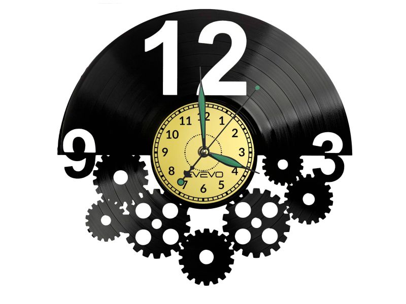  Clock Vinyl Zegar Ścienny Płyta Winylowa Nowoczesny Dekoracyjny Na Prezent Urodziny