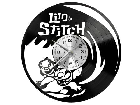 Lilo and Stitch Vinyl Zegar Ścienny Płyta Winylowa Nowoczesny Dekoracyjny Na Prezent Urodziny