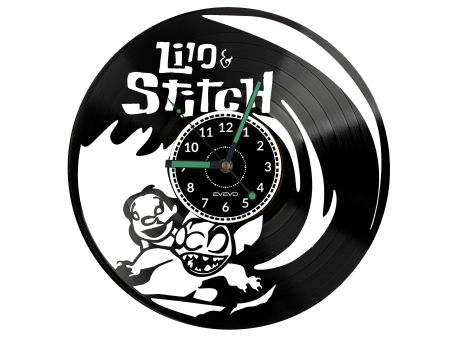 Lilo and Stitch Vinyl Zegar Ścienny Płyta Winylowa Nowoczesny Dekoracyjny Na Prezent Urodziny