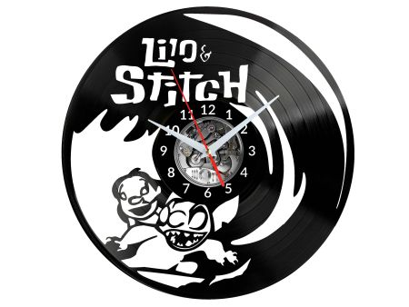 Lilo and Stitch Vinyl Zegar Ścienny Płyta Winylowa Nowoczesny Dekoracyjny Na Prezent Urodziny