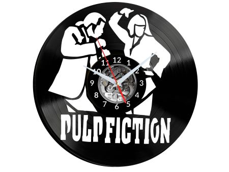 Pulp Fiction Vinyl Zegar Ścienny Płyta Winylowa Nowoczesny Dekoracyjny Na Prezent Urodziny