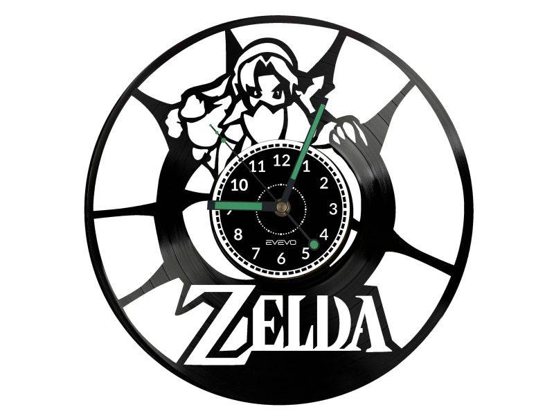 Zelda Vinyl Zegar Ścienny Płyta Winylowa Nowoczesny Dekoracyjny Na Prezent Urodziny