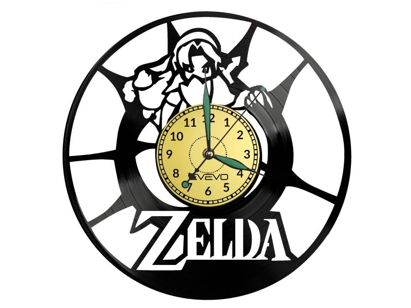 Zelda Vinyl Zegar Ścienny Płyta Winylowa Nowoczesny Dekoracyjny Na Prezent Urodziny