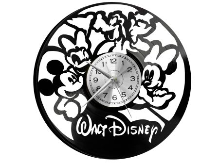 Walt Disney Mickey Mouse Myszka Vinyl Zegar Ścienny Płyta Winylowa Nowoczesny Dekoracyjny Na Prezent Urodziny