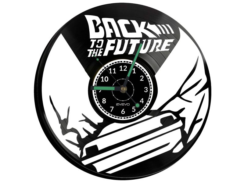 Back to the Future Vinyl Zegar Ścienny Płyta Winylowa Nowoczesny Dekoracyjny Na Prezent Urodziny