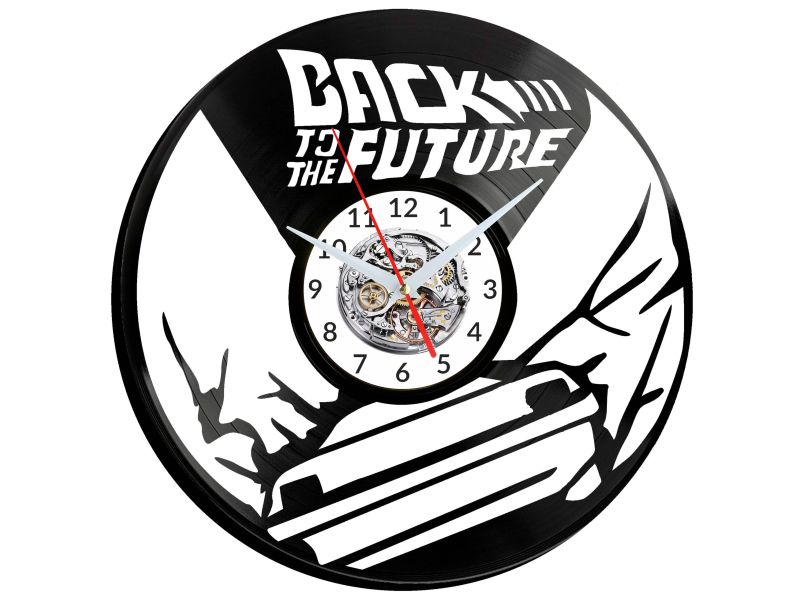 Back to the Future Vinyl Zegar Ścienny Płyta Winylowa Nowoczesny Dekoracyjny Na Prezent Urodziny