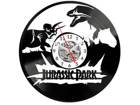  Jurassic Park Vinyl Zegar Ścienny Płyta Winylowa Nowoczesny Dekoracyjny Na Prezent Urodziny