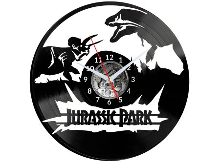  Jurassic Park Vinyl Zegar Ścienny Płyta Winylowa Nowoczesny Dekoracyjny Na Prezent Urodziny