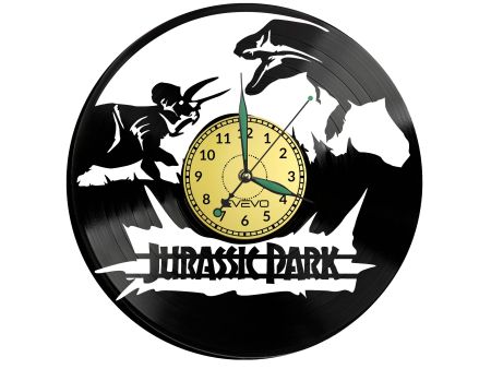  Jurassic Park Vinyl Zegar Ścienny Płyta Winylowa Nowoczesny Dekoracyjny Na Prezent Urodziny