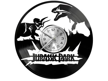  Jurassic Park Vinyl Zegar Ścienny Płyta Winylowa Nowoczesny Dekoracyjny Na Prezent Urodziny