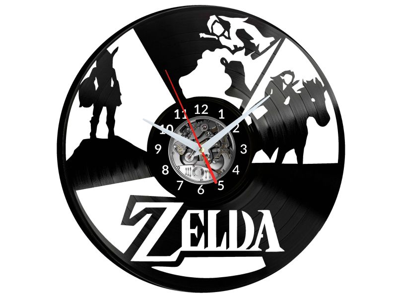 Zelda Vinyl Zegar Ścienny Płyta Winylowa Nowoczesny Dekoracyjny Na Prezent Urodziny