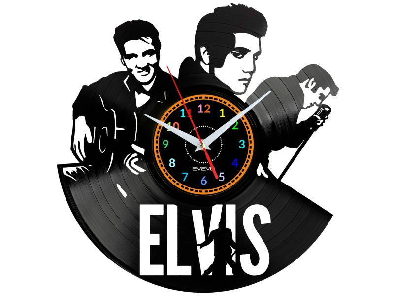 Elvis Presley Vinyl Zegar Ścienny Płyta Winylowa Nowoczesny Dekoracyjny Na Prezent Urodziny