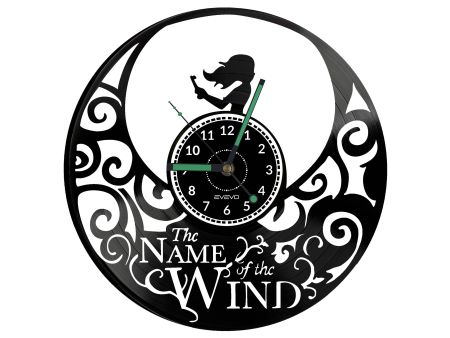 The Name of the Wind Vinyl Zegar Ścienny Płyta Winylowa Nowoczesny Dekoracyjny Na Prezent Urodziny