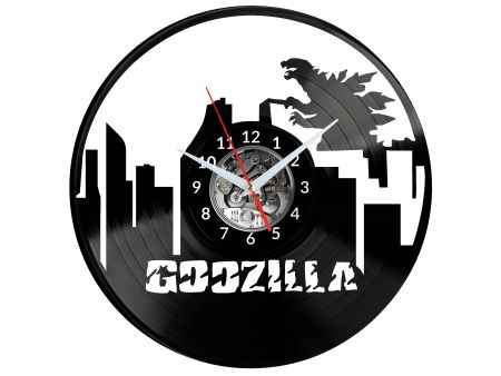 Godzilla Vinyl Zegar Ścienny Płyta Winylowa Nowoczesny Dekoracyjny Na Prezent Urodziny