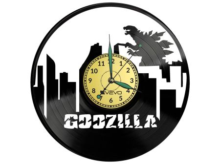 Godzilla Vinyl Zegar Ścienny Płyta Winylowa Nowoczesny Dekoracyjny Na Prezent Urodziny