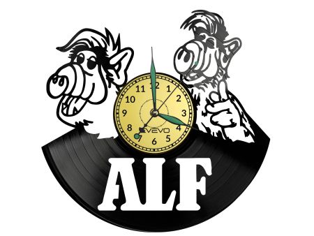 Alf Vinyl Zegar Ścienny Płyta Winylowa Nowoczesny Dekoracyjny Na Prezent Urodziny