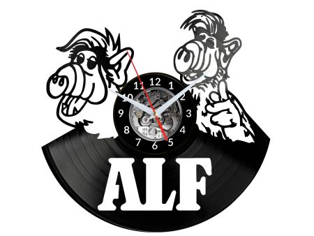 Alf Vinyl Zegar Ścienny Płyta Winylowa Nowoczesny Dekoracyjny Na Prezent Urodziny