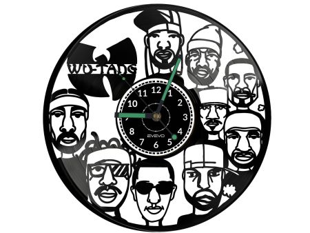 WU-TANG Vinyl Zegar Ścienny Płyta Winylowa Nowoczesny Dekoracyjny Na Prezent Urodziny