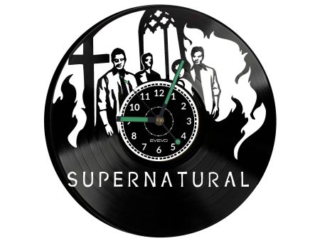 Supernatural Vinyl Zegar Ścienny Płyta Winylowa Nowoczesny Dekoracyjny Na Prezent Urodziny