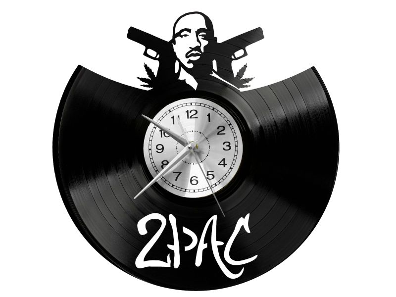 2Pac Vinyl Zegar Ścienny Płyta Winylowa Nowoczesny Dekoracyjny Na Prezent Urodziny