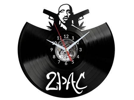 2Pac Vinyl Zegar Ścienny Płyta Winylowa Nowoczesny Dekoracyjny Na Prezent Urodziny