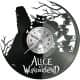 Alice In Wonderland  Vinyl Zegar Ścienny Płyta Winylowa Nowoczesny Dekoracyjny Na Prezent Urodziny
