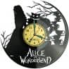 Alice In Wonderland  Vinyl Zegar Ścienny Płyta Winylowa Nowoczesny Dekoracyjny Na Prezent Urodziny