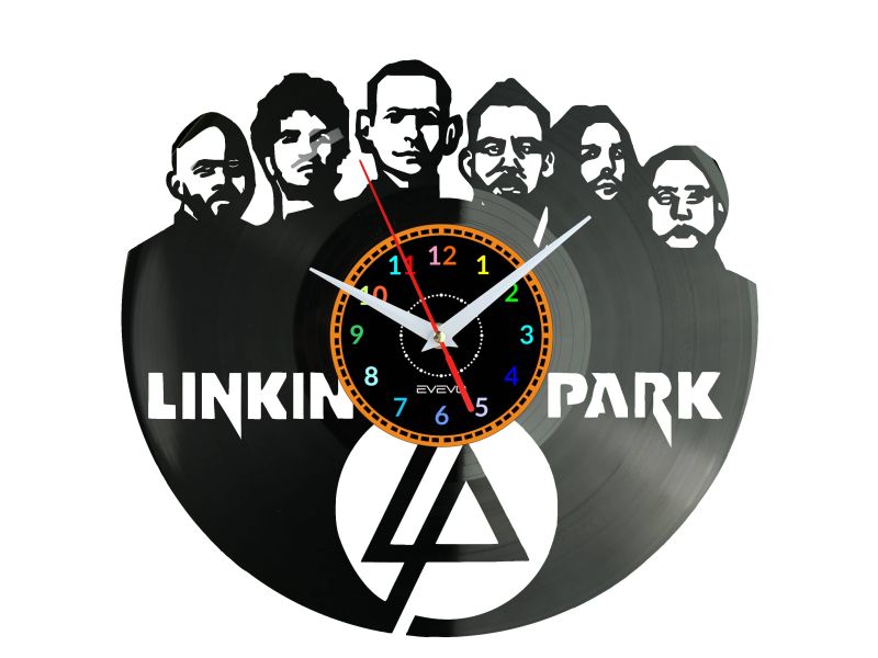 Linkin Park Vinyl Zegar Ścienny Płyta Winylowa Nowoczesny Dekoracyjny Na Prezent Urodziny