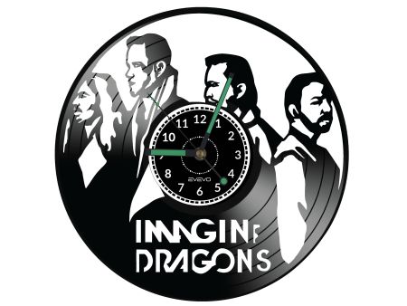 Imagine Dragons Vinyl Zegar Ścienny Płyta Winylowa Nowoczesny Dekoracyjny Na Prezent Urodziny