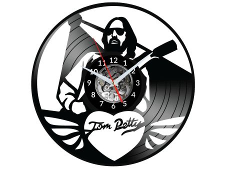 Tom Petty Vinyl Zegar Ścienny Płyta Winylowa Nowoczesny Dekoracyjny Na Prezent Urodziny