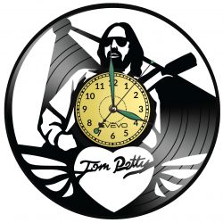 Tom Petty Vinyl Zegar Ścienny Płyta Winylowa Nowoczesny Dekoracyjny Na Prezent Urodziny