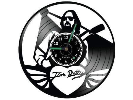 Tom Petty Vinyl Zegar Ścienny Płyta Winylowa Nowoczesny Dekoracyjny Na Prezent Urodziny