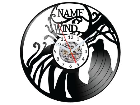 The Name of the Wind Vinyl Zegar Ścienny Płyta Winylowa Nowoczesny Dekoracyjny Na Prezent Urodziny