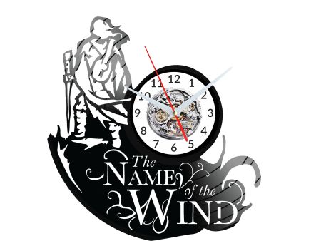 The Name of the Wind Vinyl Zegar Ścienny Płyta Winylowa Nowoczesny Dekoracyjny Na Prezent Urodziny