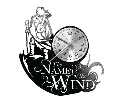 The Name of the Wind Vinyl Zegar Ścienny Płyta Winylowa Nowoczesny Dekoracyjny Na Prezent Urodziny