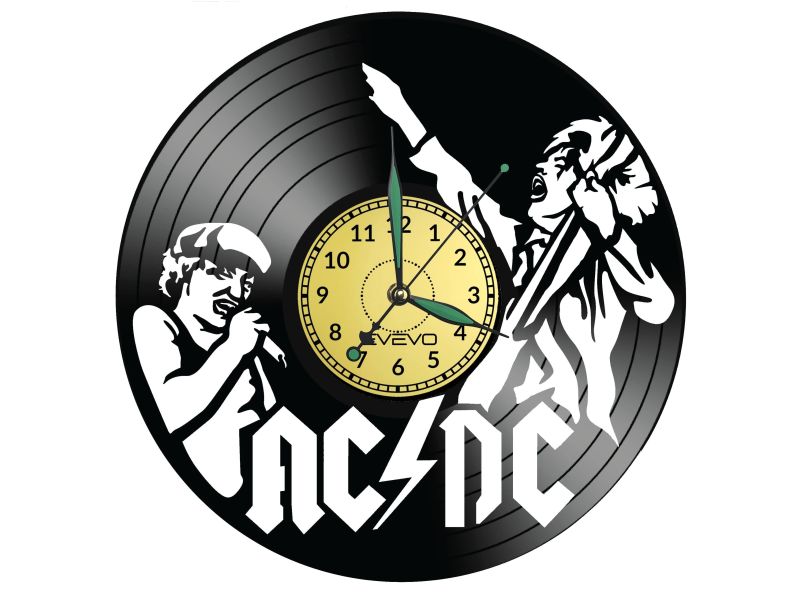 ACDC Vinyl Zegar Ścienny Płyta Winylowa Nowoczesny Dekoracyjny Na Prezent Urodziny