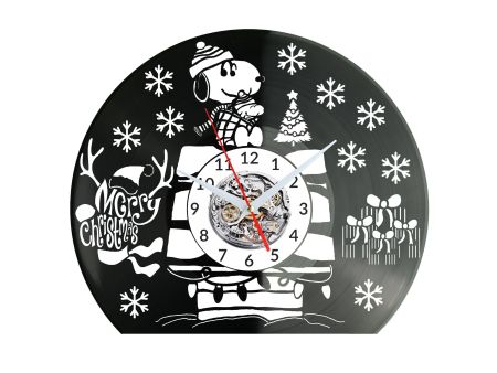 Snoopy Vinyl Zegar Ścienny Płyta Winylowa Nowoczesny Dekoracyjny Na Prezent Urodziny