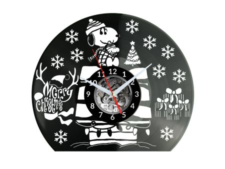 Snoopy Vinyl Zegar Ścienny Płyta Winylowa Nowoczesny Dekoracyjny Na Prezent Urodziny