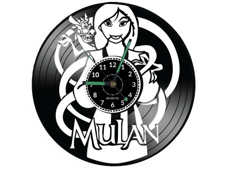 Mulan Disney Vinyl Zegar Ścienny Płyta Winylowa Nowoczesny Dekoracyjny Na Prezent Urodziny