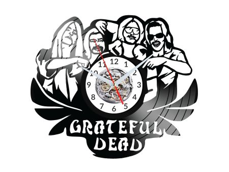 Grateful Dead  Vinyl Zegar Ścienny Płyta Winylowa Nowoczesny Dekoracyjny Na Prezent Urodziny