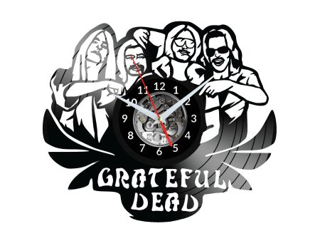 Grateful Dead  Vinyl Zegar Ścienny Płyta Winylowa Nowoczesny Dekoracyjny Na Prezent Urodziny