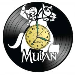 Mulan Disney Vinyl Zegar Ścienny Płyta Winylowa Nowoczesny Dekoracyjny Na Prezent Urodziny