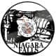 Wodospad Niagara Vinyl Zegar Ścienny Płyta Winylowa Nowoczesny Dekoracyjny Na Prezent Urodziny